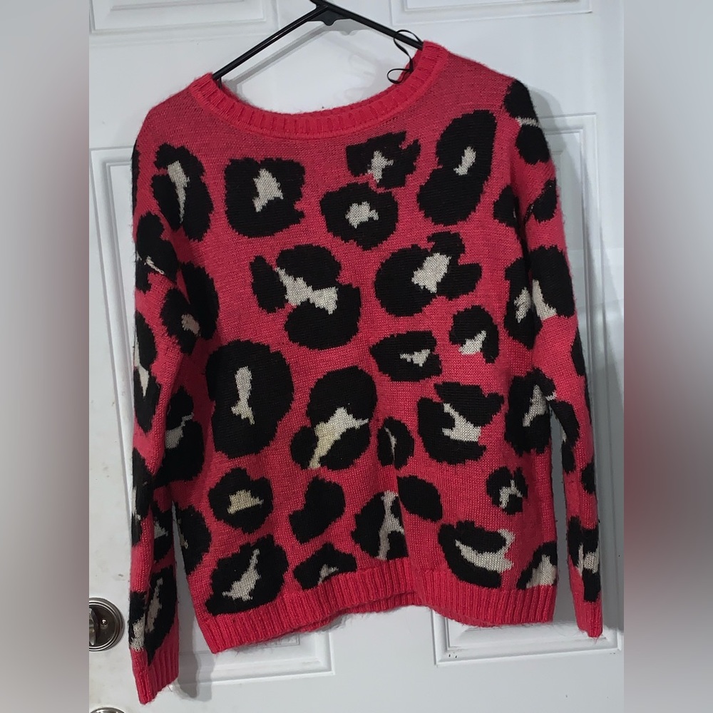Hot pink wool sweater